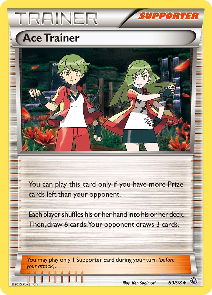 Ancient Origins Ace Trainer Pokémon card