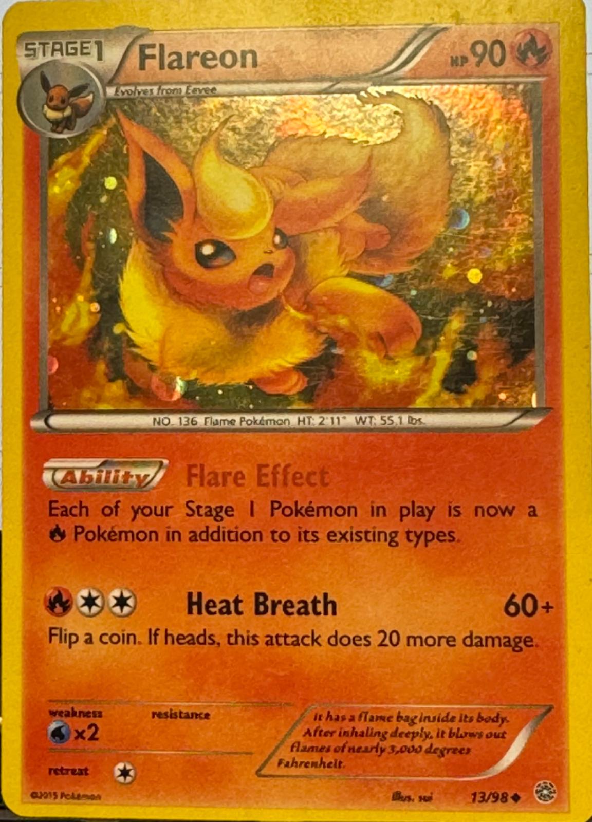 Ancient Origins Flareon [Cosmos-Holo] Pokémon card