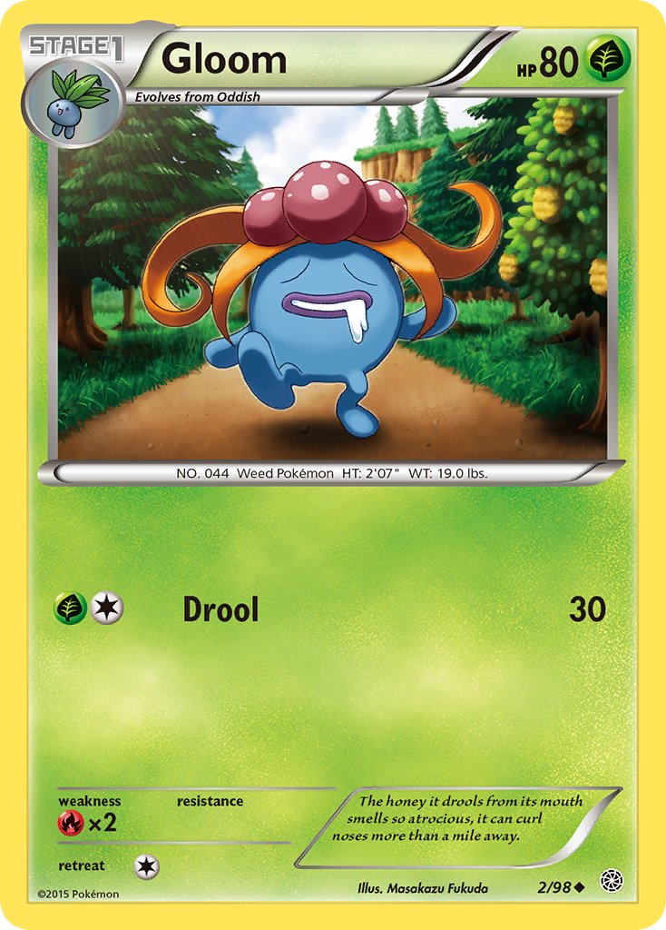 Ancient Origins Gloom Pokémon card