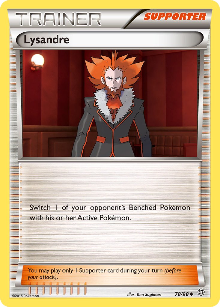 Ancient Origins Lysandre Pokémon card