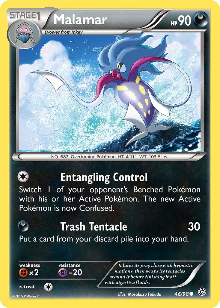 Ancient Origins Malamar Pokémon card