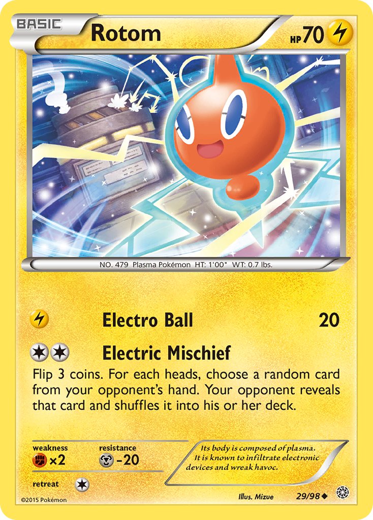 Ancient Origins Rotom Pokémon card