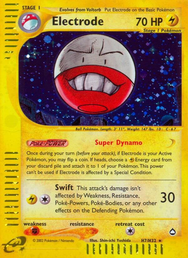 Aquapolis Electrode Pokémon card