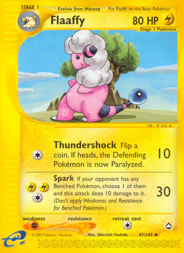 Aquapolis Flaaffy Pokémon card