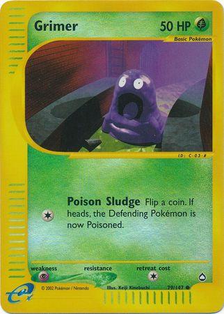 Aquapolis Grimer [Reverse Holo] Pokémon card