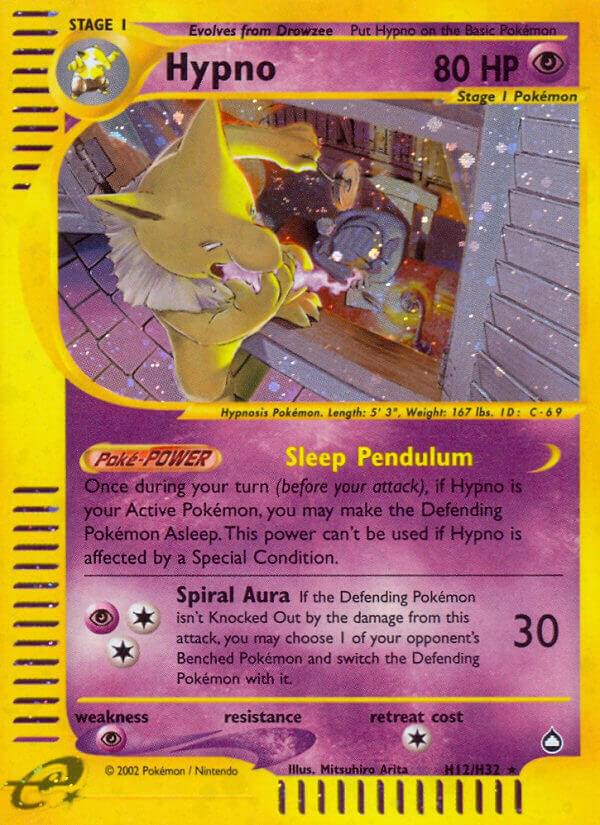 Aquapolis Hypno Pokémon card