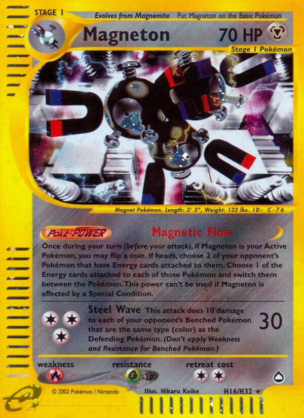 Aquapolis Magneton Pokémon card