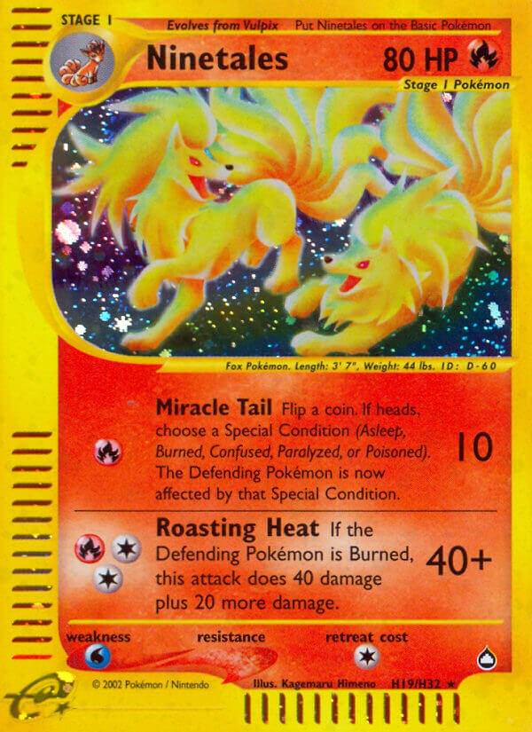 Aquapolis Ninetales Pokémon card