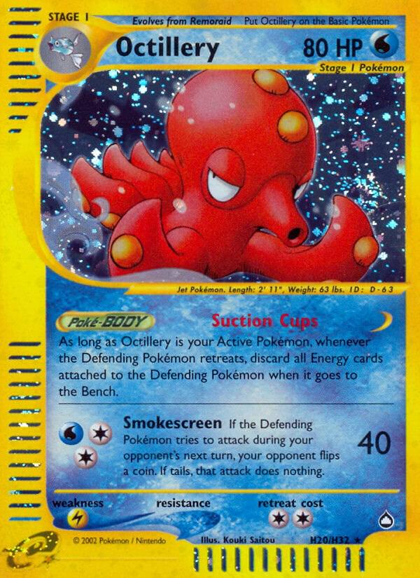 Aquapolis Octillery Pokémon card