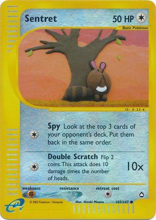 Aquapolis Sentret [Reverse Holo] Pokémon card