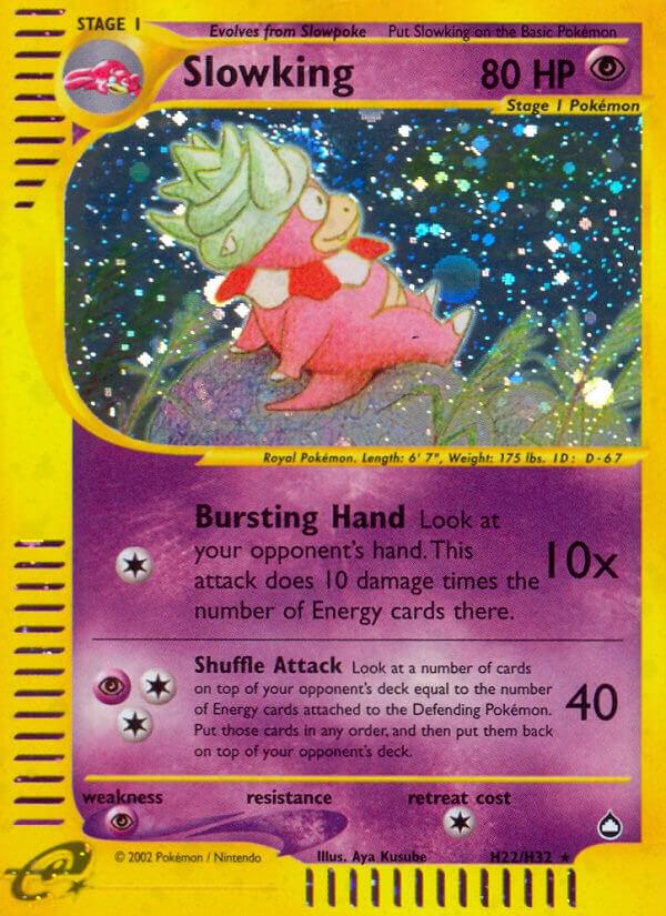 Aquapolis Slowking Pokémon card