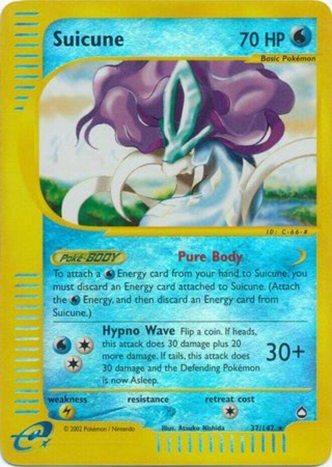 Aquapolis Suicune [Reverse Holo] Pokémon card