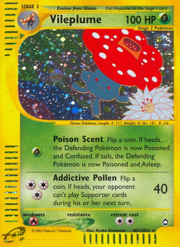 Aquapolis Vileplume Pokémon card