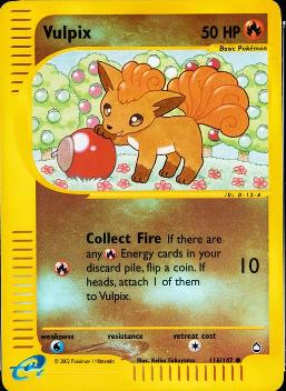 Aquapolis Vulpix [Reverse Holo] Pokémon card