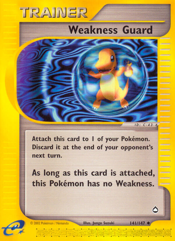 Aquapolis Weakness Guard Pokémon card