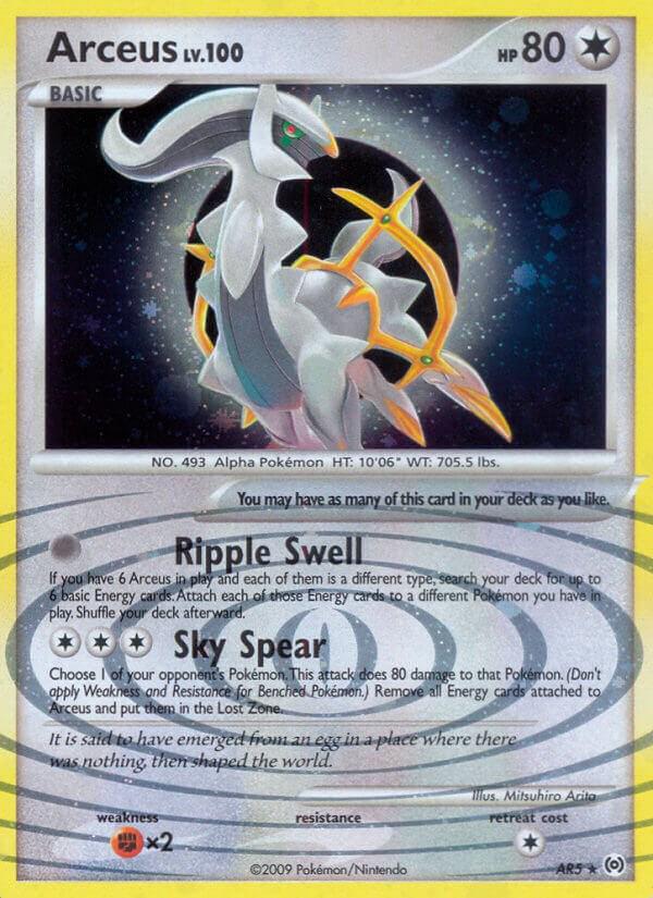 Arceus Arceus Pokémon card