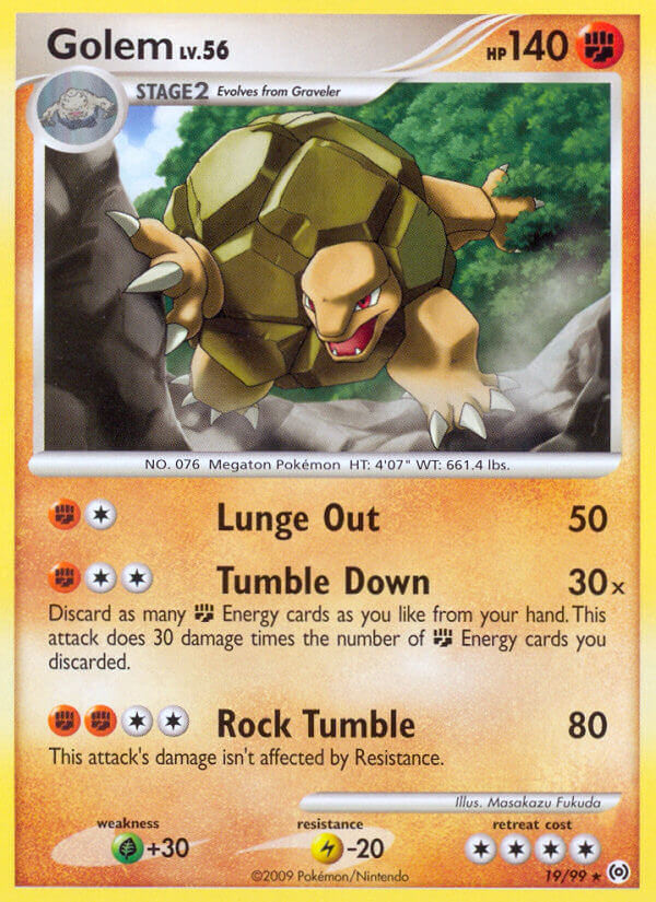 Arceus Golem Pokémon card