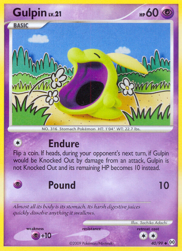 Arceus Gulpin Pokémon card