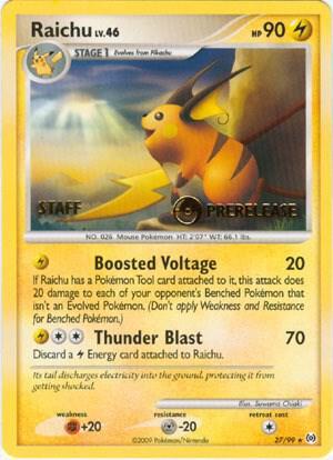 Arceus Raichu [Prerelease-Staff] Pokémon card