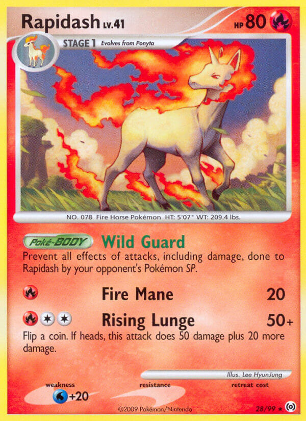 Arceus Rapidash Pokémon card