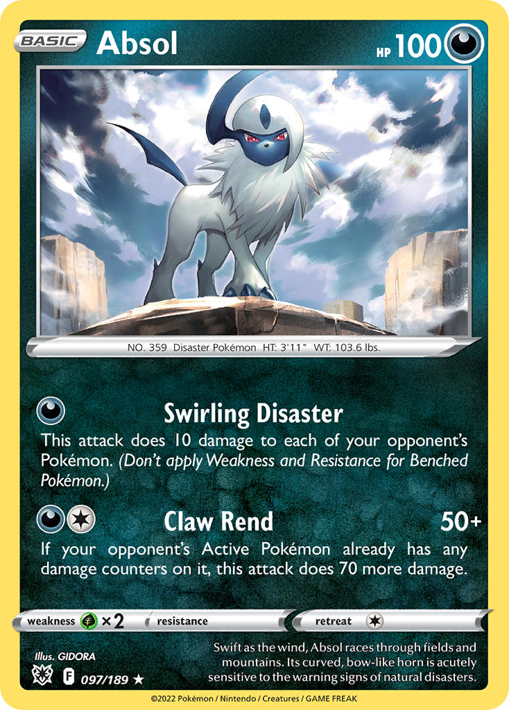 Astral Radiance Absol Pokémon card