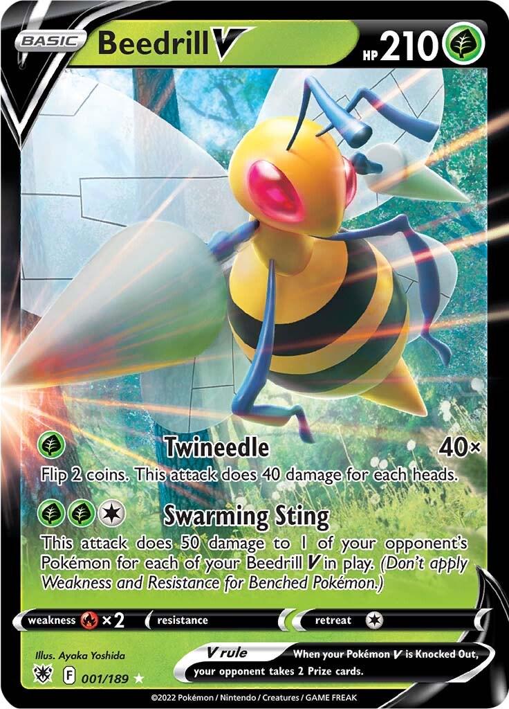 Astral Radiance Beedrill V Pokémon card