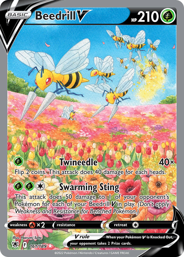Astral Radiance Beedrill V Pokémon card