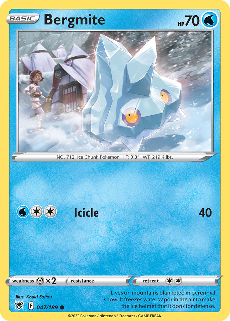 Astral Radiance Bergmite Pokémon card