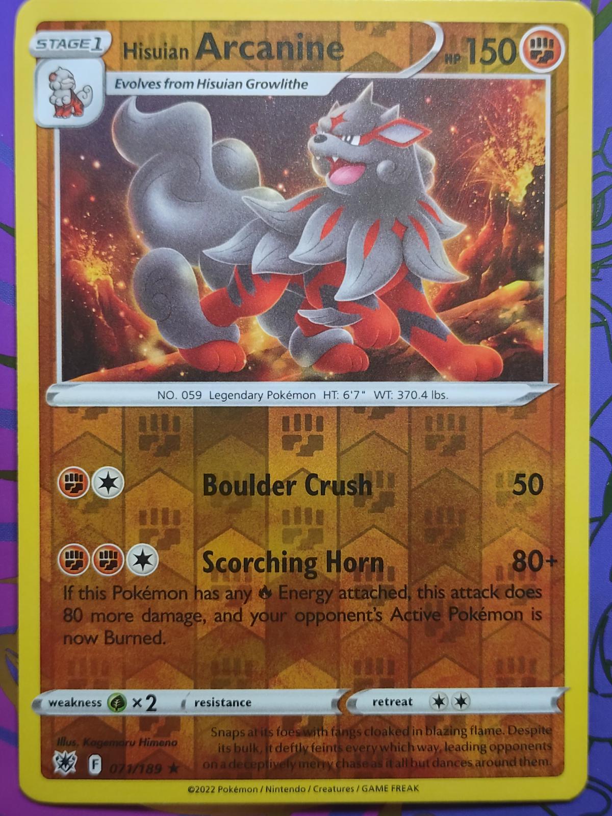 Hisuian Arcanine [Reverse Holo]