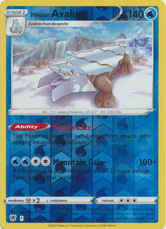 Hisuian Avalugg [Reverse Holo]