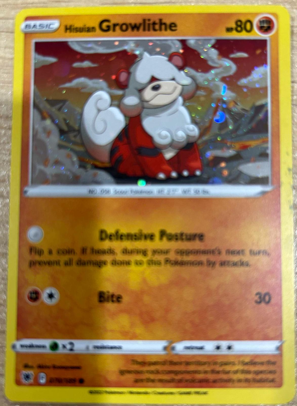 Astral Radiance Hisuian Growlithe [Holo] Pokémon card