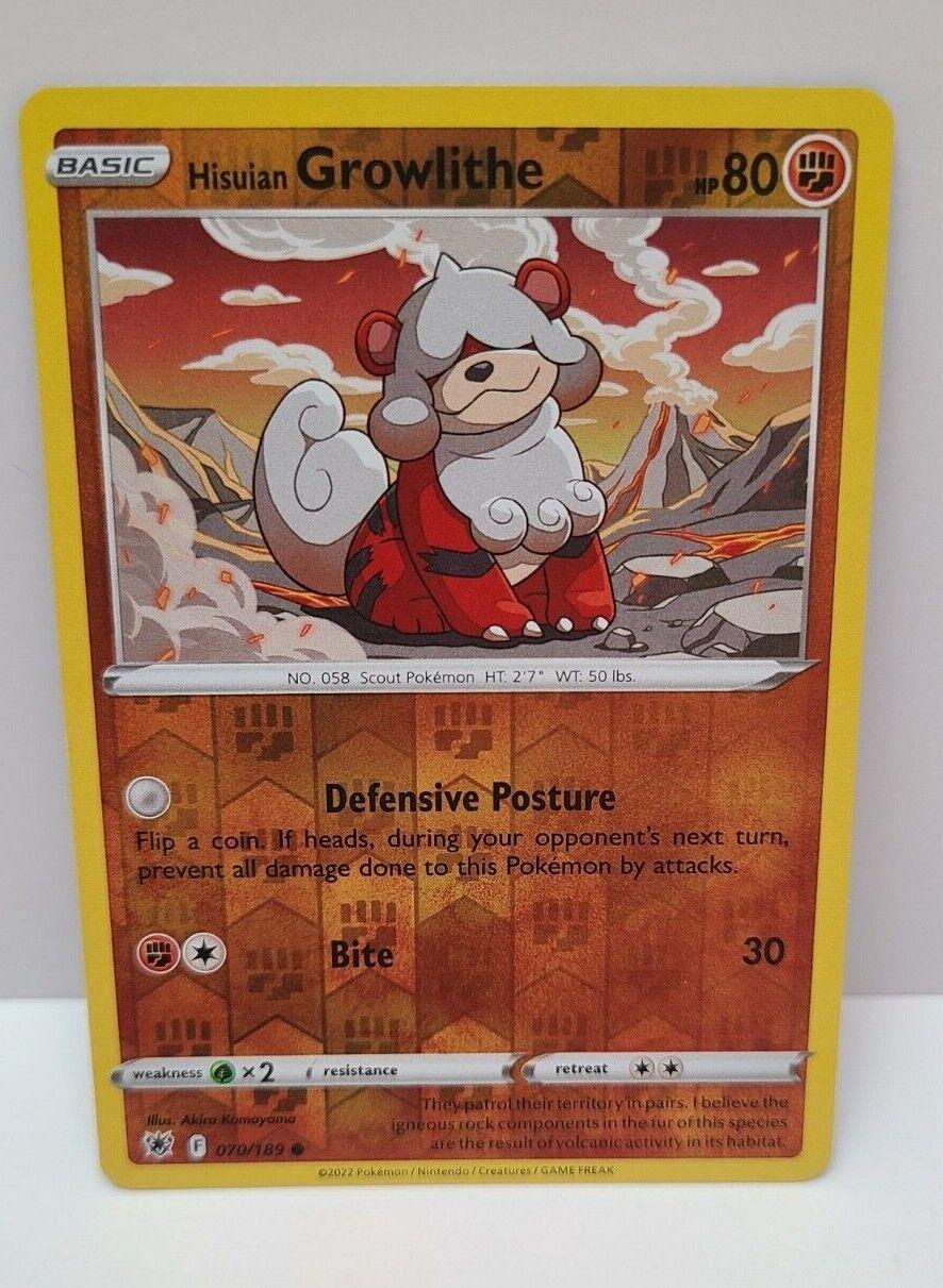 Hisuian Growlithe [Reverse Holo]