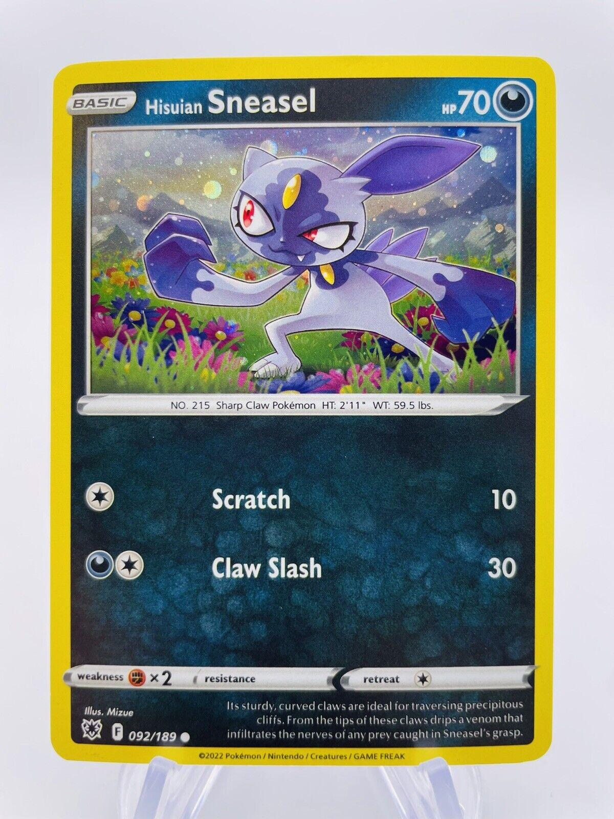Astral Radiance Hisuian Sneasel [Cosmos-Holo] Pokémon card