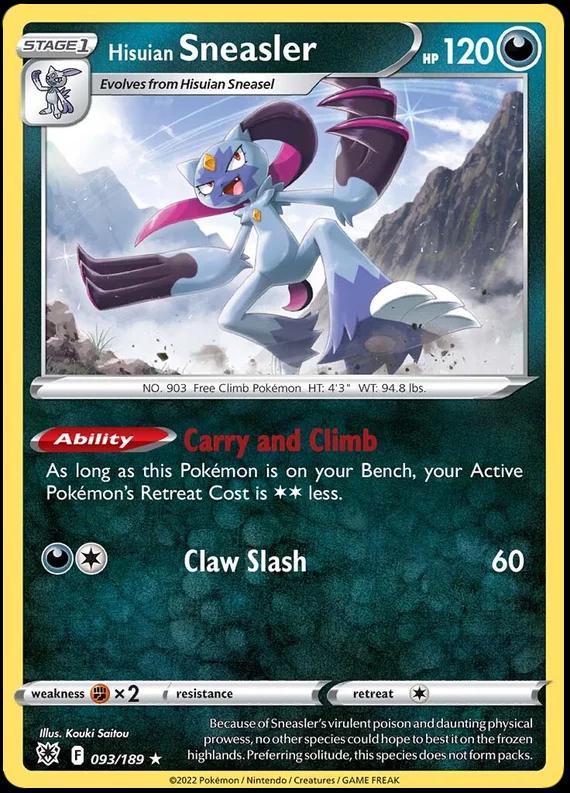 Astral Radiance Hisuian Sneasler [Holo] Pokémon card