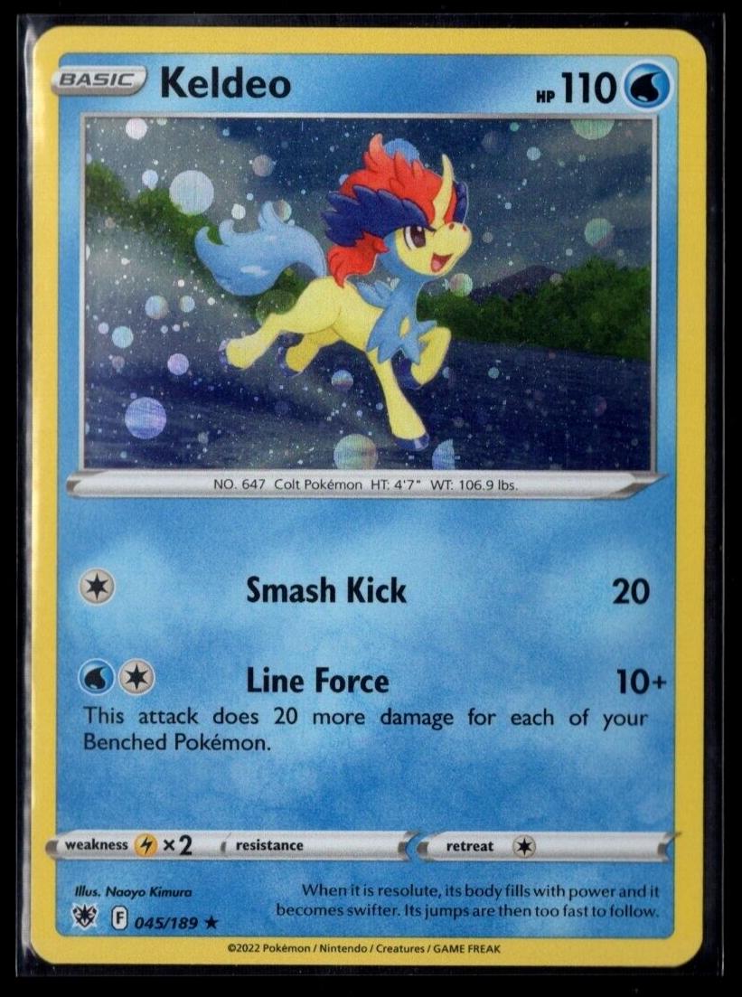 Astral Radiance Keldeo [Cosmos-Holo] Pokémon card