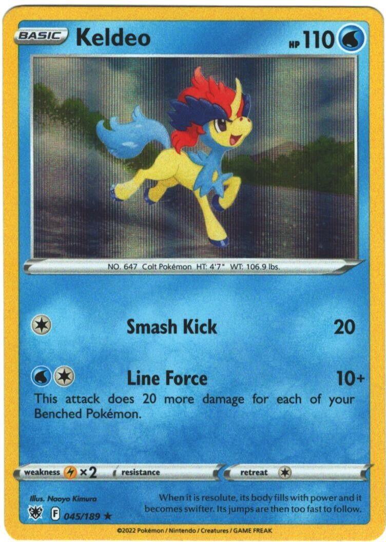 Astral Radiance Keldeo [Holo] Pokémon card