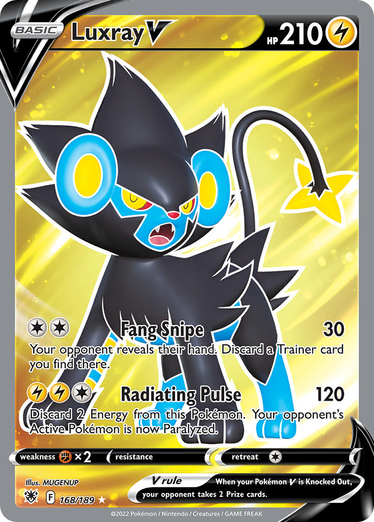 Astral Radiance Luxray V Pokémon card