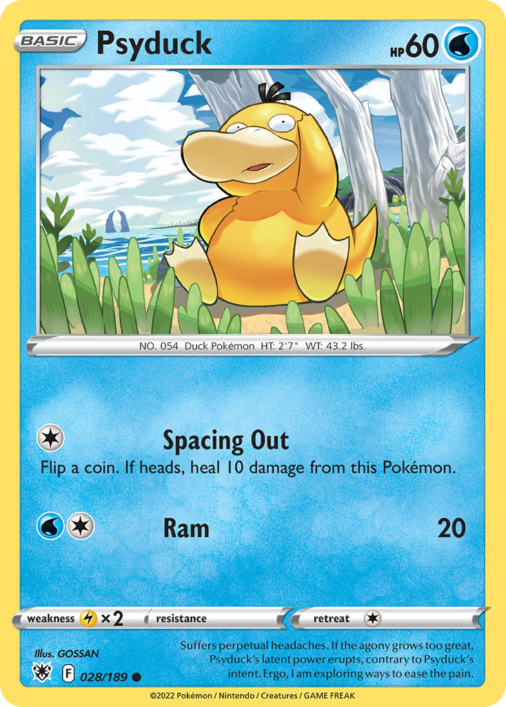 Astral Radiance Psyduck Pokémon card