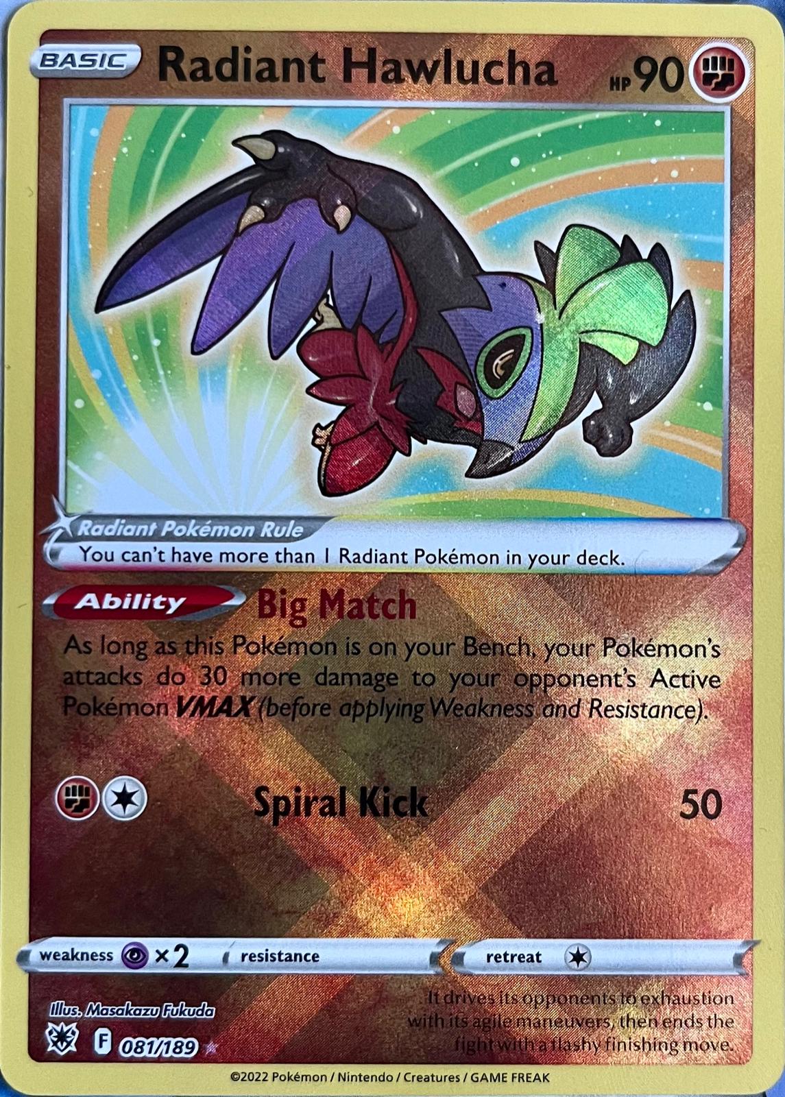 Radiant Hawlucha [Reverse Holo]