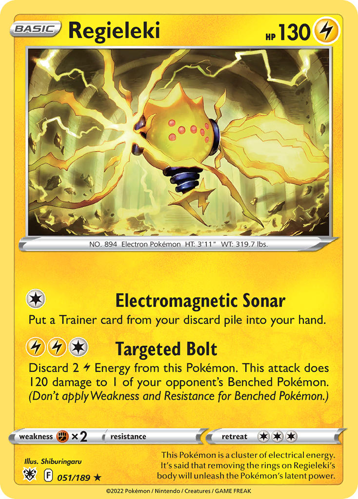 Astral Radiance Regieleki Pokémon card