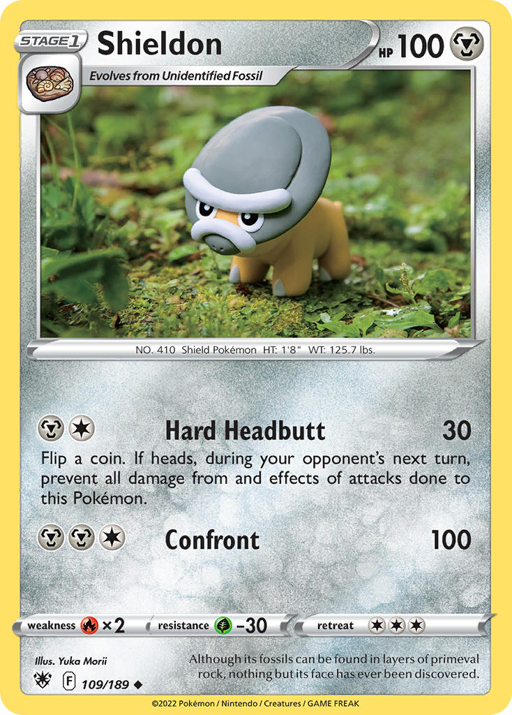 Astral Radiance Shieldon Pokémon card
