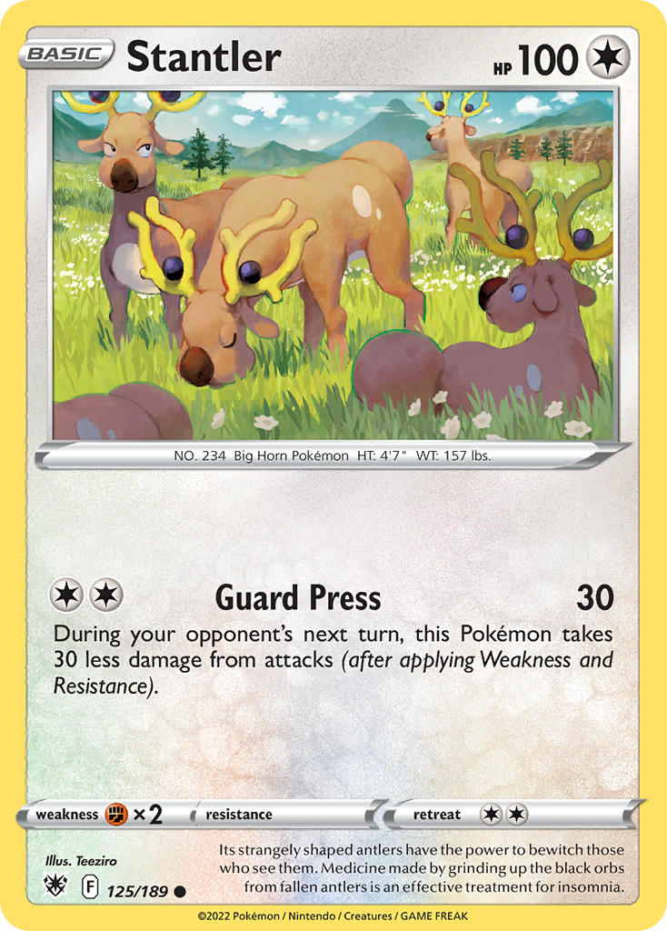 Astral Radiance Stantler Pokémon card