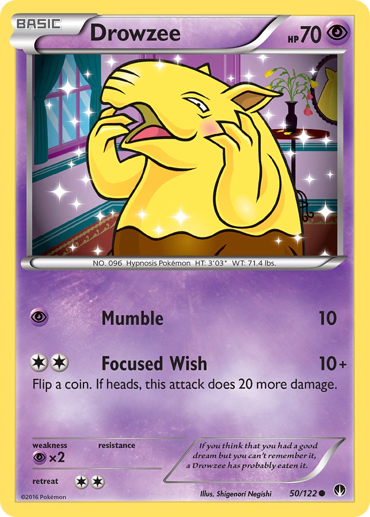 BREAKpoint Drowzee Pokémon card
