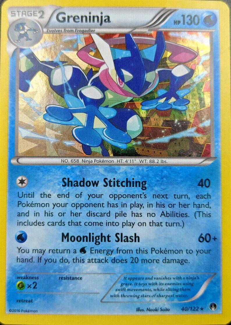 BREAKpoint Greninja [Cracked-Ice-Holo] Pokémon card