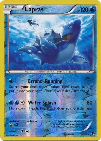 BREAKpoint Lapras [Reverse Holo] Pokémon card