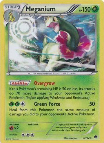 BREAKpoint Meganium [Cosmos-Holo] Pokémon card