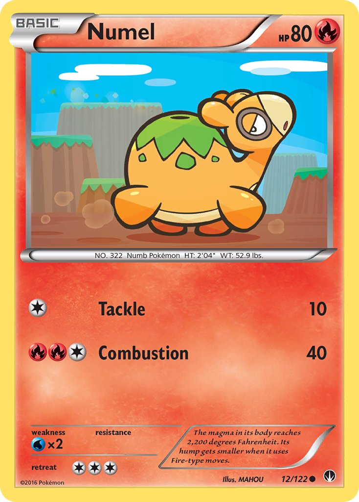 BREAKpoint Numel Pokémon card