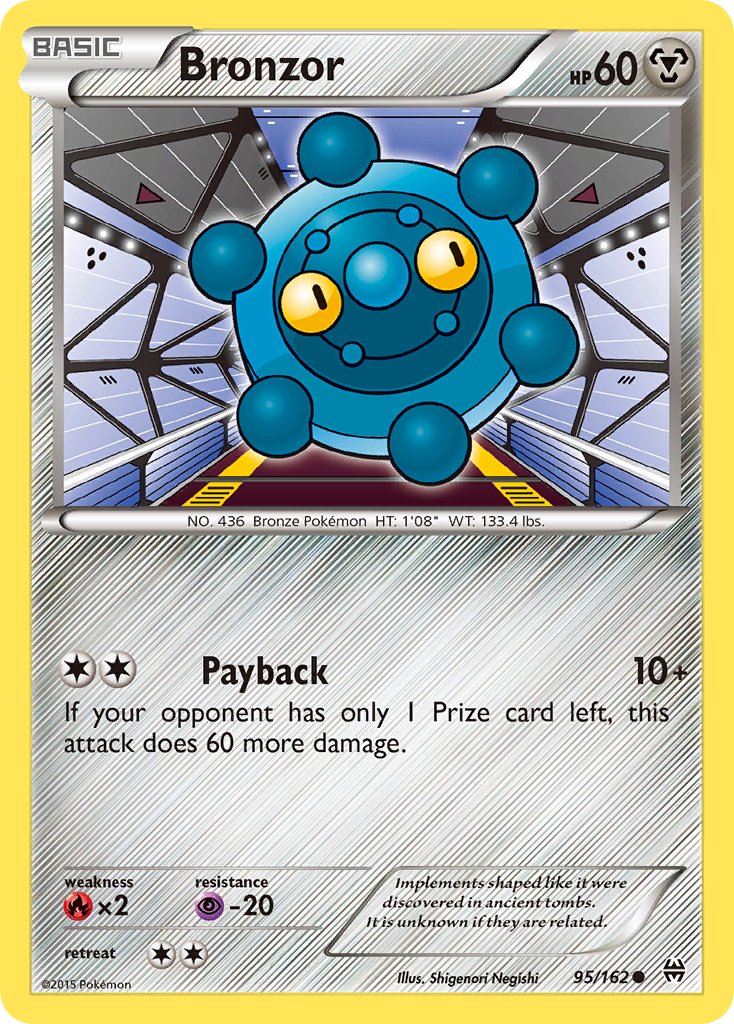 BREAKthrough Bronzor Pokémon card