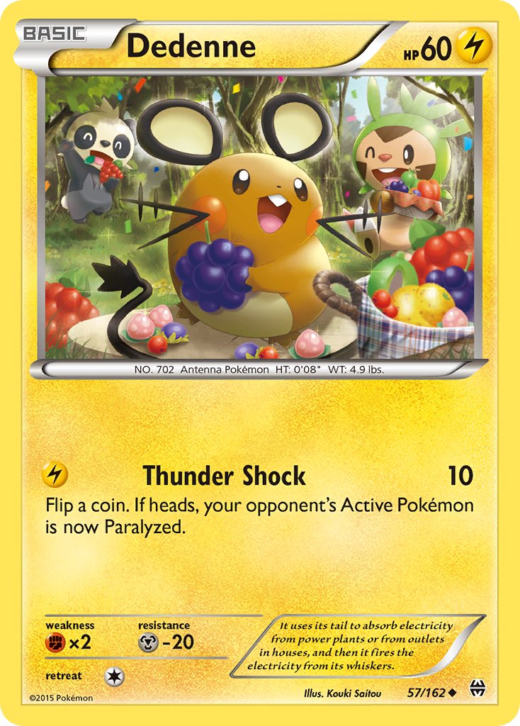 BREAKthrough Dedenne Pokémon card