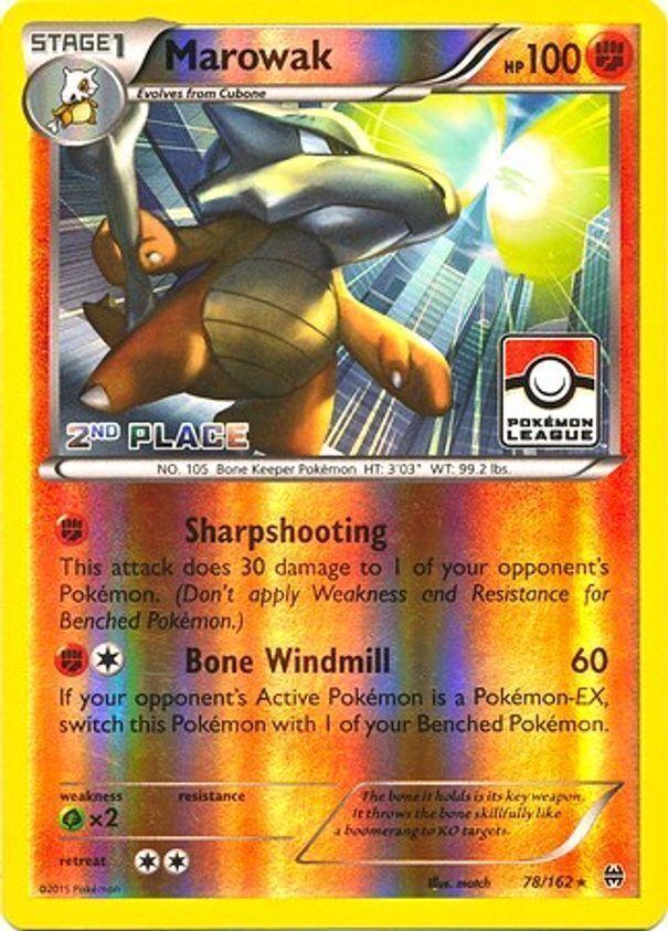 BREAKthrough Marowak [2nd-Place-League] Pokémon card